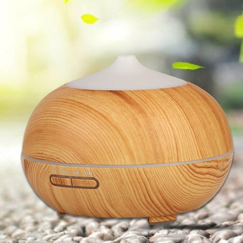 Essential Oil Diffuser Humidifier – Natural Oak Wood Design
