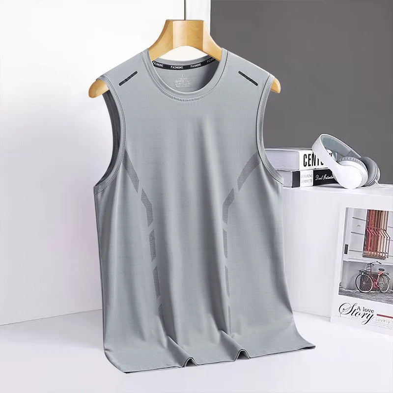 Men's Quick-Dry Sleeveless Sports Tank Top - Cycling, Basketball & Gym Vest