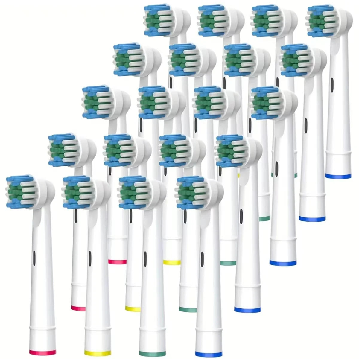 4/12/16-Pack Replacement Toothbrush Heads - Compatible with Oral-B/Braun Electric Toothbrushes