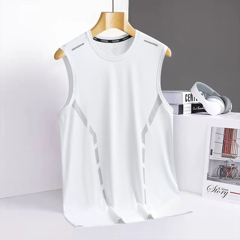 Men's Quick-Dry Sleeveless Sports Tank Top - Cycling, Basketball & Gym Vest