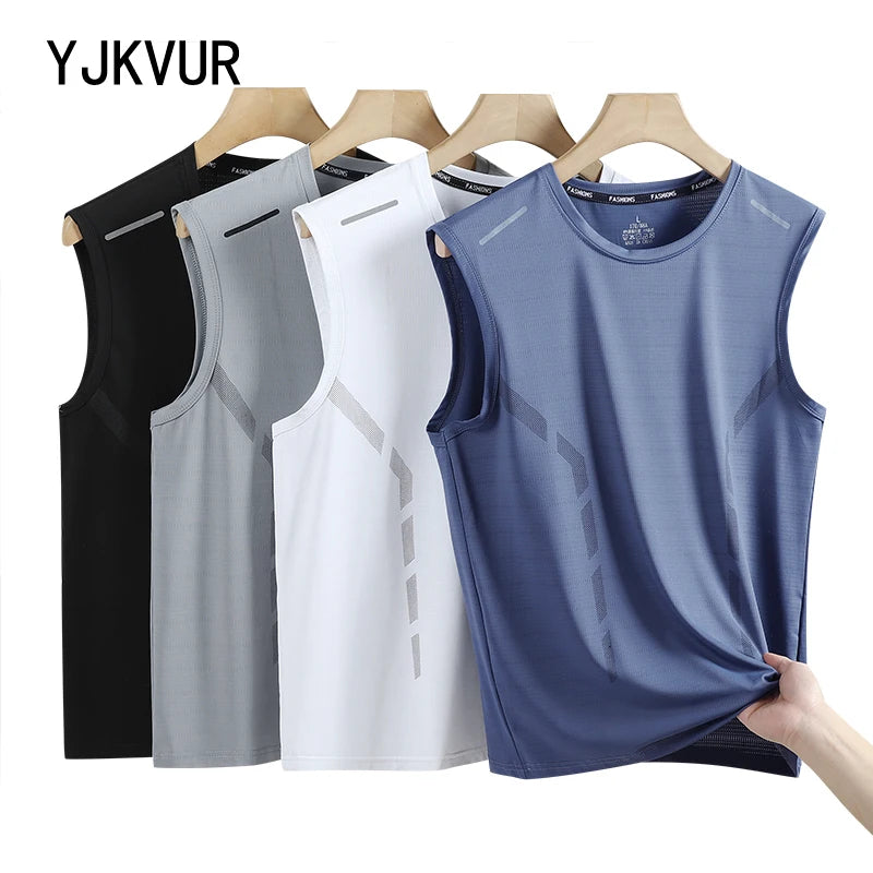 Men's Quick-Dry Sleeveless Sports Tank Top - Cycling, Basketball & Gym Vest