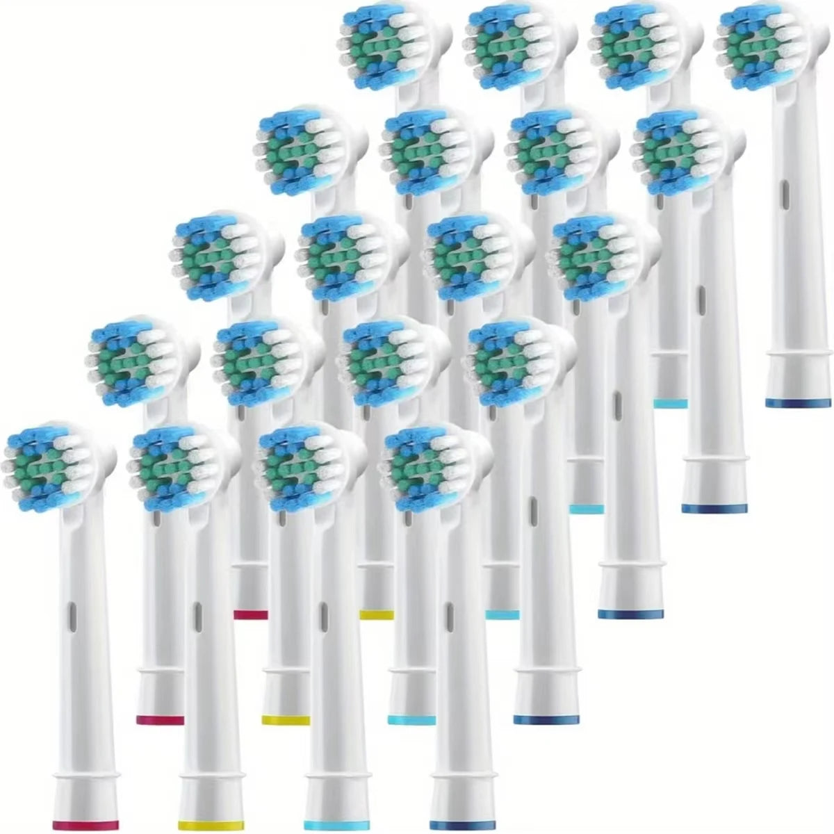 4/12/16-Pack Replacement Toothbrush Heads - Compatible with Oral-B/Braun Electric Toothbrushes
