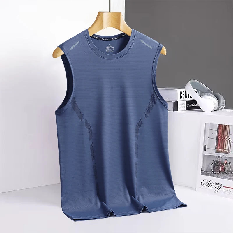 Men's Quick-Dry Sleeveless Sports Tank Top - Cycling, Basketball & Gym Vest
