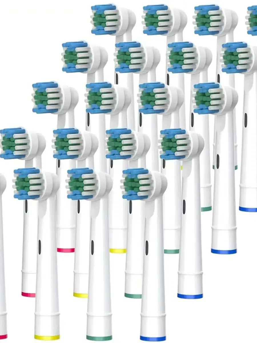 4/12/16-Pack Replacement Toothbrush Heads - Compatible with Oral-B/Braun Electric Toothbrushes