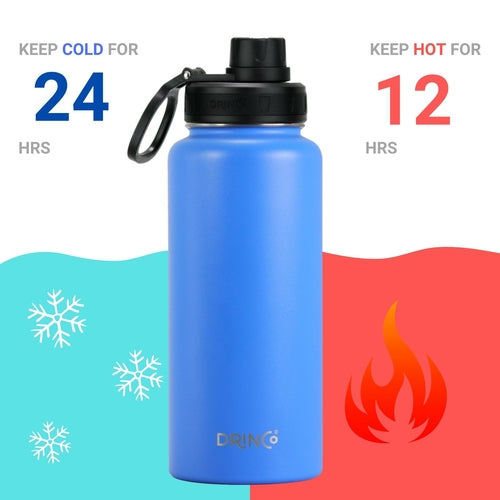DRINCO® 32oz Stainless Steel Water Bottle – Royal Blue Insulated