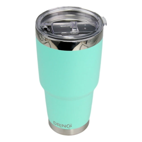 DRINCO® 30oz Insulated Tumbler – Spill-Proof Lid with 2 Straws (Teal)