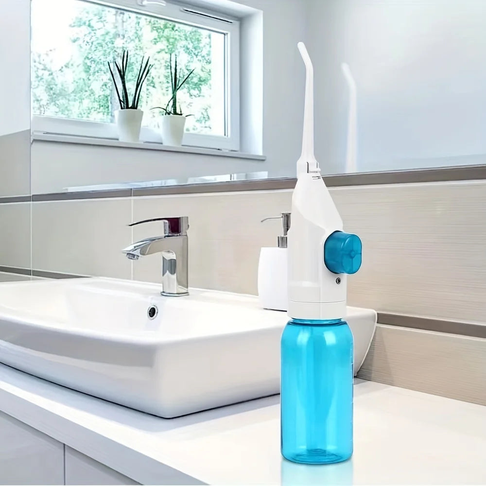Portable High-Pressure Water Flosser for Dental Cleaning